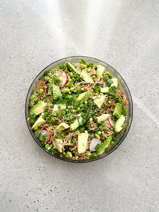 miso soba noodle salad