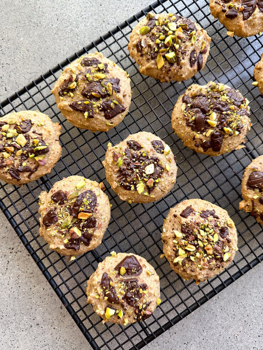 Choc Pistachio Cookies